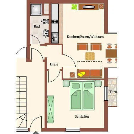 Haus Elbstrom, Whg. 23 아파트